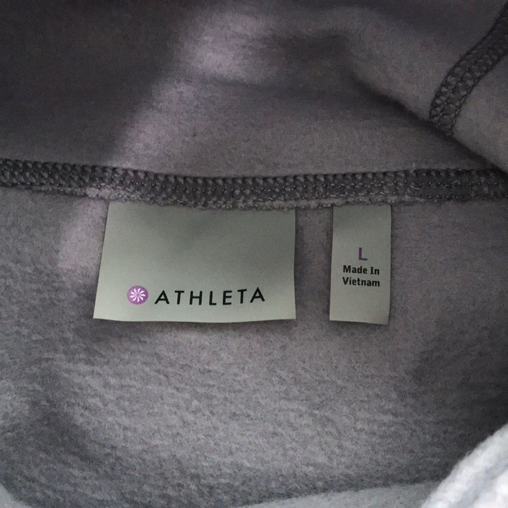 Athleta Hurdle Wrap Necegy Gray Hoodie Sweatshirt - Picture 9 of 9
